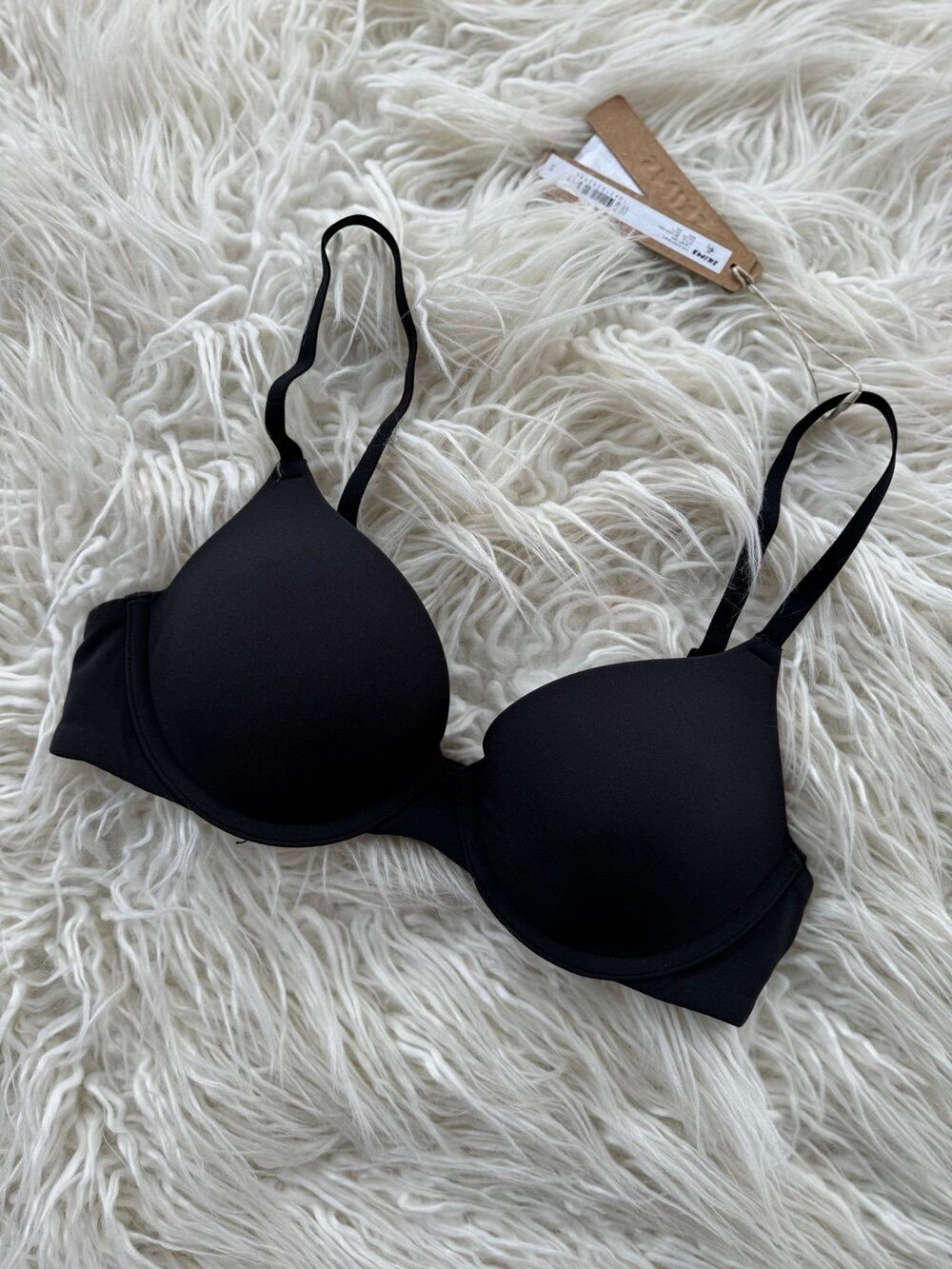 Skims Fits Everybody T-shirt Bra Onyx Size 30C - Picture 4 of 6